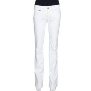 Dolce & Gabbana White Denim Cool Fit Flared Jeans M