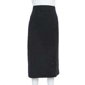 Dolce & Gabbana Black Crepe Tailored Pencil Skirt M
