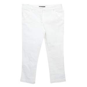 Dolce & Gabbana White Denim Capri Pants S