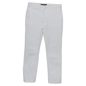 Dolce & Gabbana White Denim Capri Jeans S