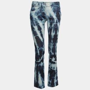 Pre Owned Dolce & Gabbana Blue Tye-Dye Denim Jeans S Waist 30"