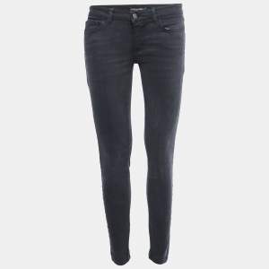 Pre Owned Dolce & Gabbana Grey Denim Skinny Jeans S Waist 29