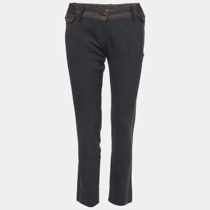 Dolce & Gabbana Black Wool Blend Trousers S
