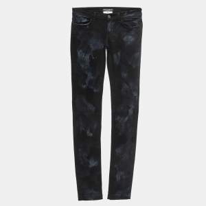 Pre Owned Dolce & Gabbana Navy Blue Washed Denim Jeans XS Waist 26"