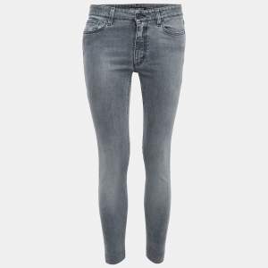 Pre Owned Dolce & Gabbana Grey Denim Slimmy Jeans M Waist 28"