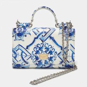 Pre Owned Dolce & Gabbana Multicolor Leather Miss Sicily Von Wallet On Chain