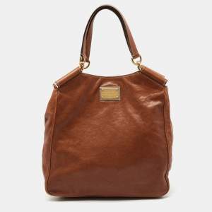 Dolce & Gabbana Brown Leather Miss Sicily Tote