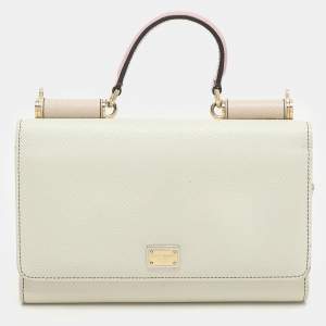 Dolce & Gabbana Multicolor Leather Sicily Lipstick Wallet on Chain