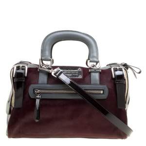 Dolce and Gabbana Multicolor Calfhair/Suede/Leather and Exotic Skin Miss Easy Way Boston Bag