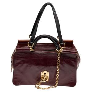 Dolce & Gabbana Multicolor Leather Miss Sunrise Top Handle Bag