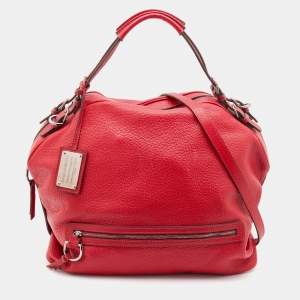 Pre Owned Dolce & Gabbana Red Leather Miss Bunny Satchel