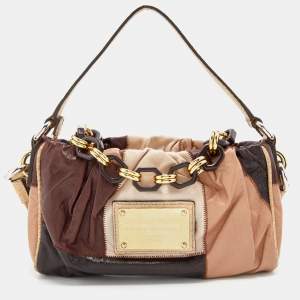 Pre Owned Dolce & Gabbana Multicolor Leather Patchwork Miss Night And Day Shoulder Bag