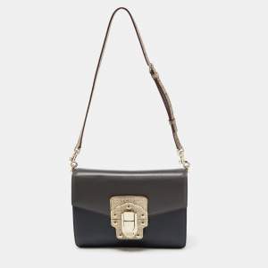 Pre Owned Dolce & Gabbana Multicolor Watersnake Leather Lucia Shoulder Bag