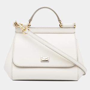 Pre Owned Dolce & Gabbana White Mini Miss Sicily