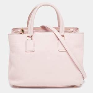 Dolce & Gabbana Pink Grained Leather Tote