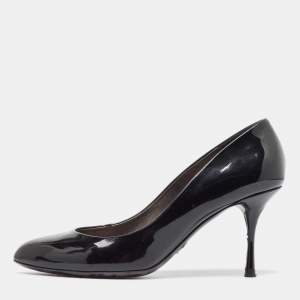 Dolce & Gabbana Black Patent Leather Pumps Size 38