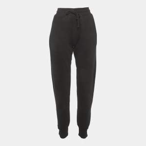 Pre Owned Dries van Noten Black Jersey Sweat Pants L