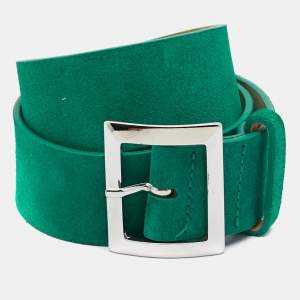 Dsquared2 Green Suede Buckle Belt M