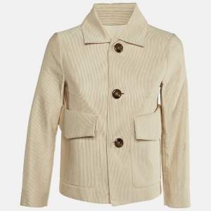 Dsquared2 Beige Corduroy Button Front Jacket M