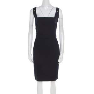 Dsquared2 Navy Blue Cotton Sleeveless Dress L