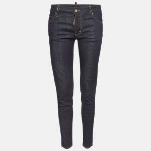 Dsquared2 Navy Blue Denim D Embellished Jeans M Waist 42"