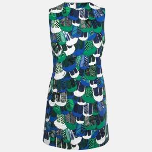 Dsquared2 Multicolor Pedal Print Cotton Sleeveless Mini Dress M