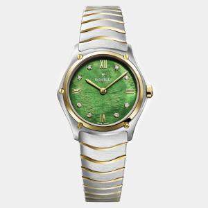 Ebel Green Stainless Steel Sport Classic 1216541 Quartz Women's Wristwatch 29mm