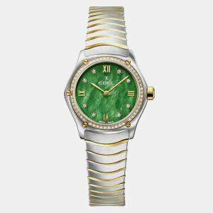 Ebel Green Stainless Steel Sport Classic 1216555 Quartz Women's Wristwatch 24mm