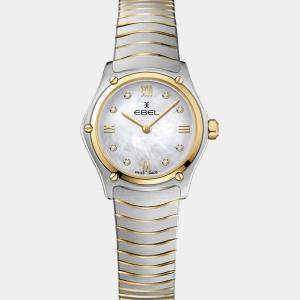 Ebel White Stainless Steel Sport Classic 1216554 Women's Wristwatch 24 mm