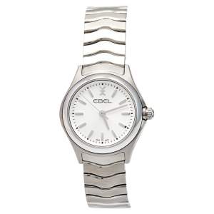 Ebel Silver Stainless Steel Wave 1216191 Women's Wristwatch 30 mm