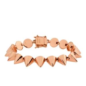 Eddie Borgo Rose Gold Tone Spiked Bracelet 