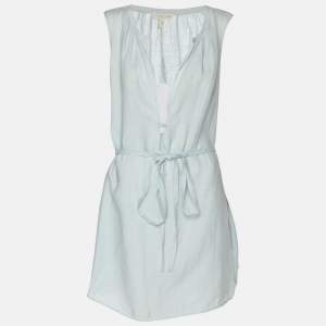 Pre Owned Eileen Fisher Blue Linen Dress XXL