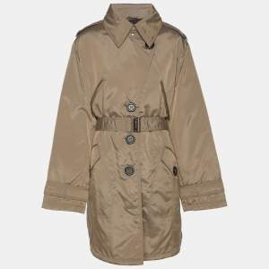 Pre Owned Elena Miro Sport by Elena Miro Beige Nylon Puffer Jacket XL