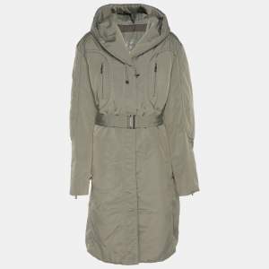 Pre Owned Elena Miro Sport by Elena Miro Grey Nylon Puffer Jacket XL