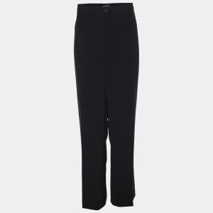 Elena Miro Navy Blue Crepe Straight Trousers XXL