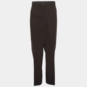 Pre Owned Elena Miro Grey Cotton Pants XXL