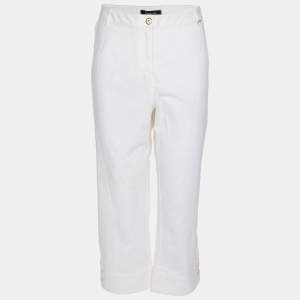 Pre Owned Elena Miro White Denim Jeans XXL