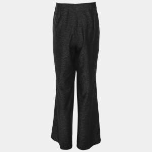 Pre Owned Elena Miro Dark Grey Wool Blend Trousers XXL