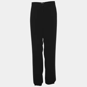 Pre Owned Elena Miro Black Crepe Trousers XXL
