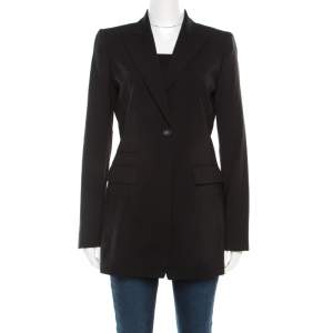 Elie Tahari Black Wool Tailored Blazer S