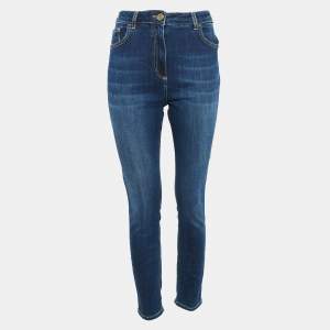 Elisabetta Franchi Blue Denim High Rise Jeans L Waist 31"