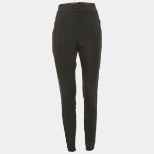 Elisabetta Franchi Black Nylon Leggings L