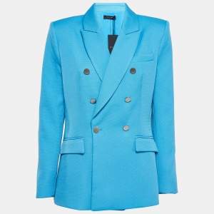 Eliya The Label Blue Crepe Blazer M