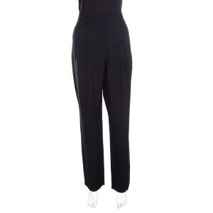 Emanuel Ungaro Black Wide Leg Trousers L