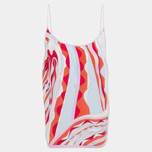 Pre Owned Emilio Pucci Silk Sleeveless Top 38