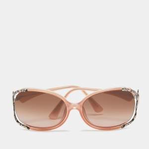 Emilio Pucci Orange EP608S Logo Oversized Sunglasses
