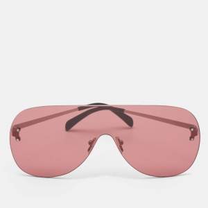 Emilio Pucci Burgundy EP 78 16S Shield Sunglasses