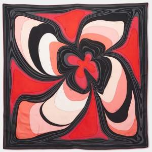 Emilio Pucci Multicolor Printed Silk Square Scarf