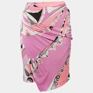 Emilio Pucci Multicolor Printed Knee-Length Skirt S