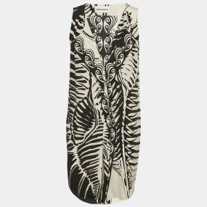 Emilio Pucci White Printed Silk Sleeveless Mini Dress S